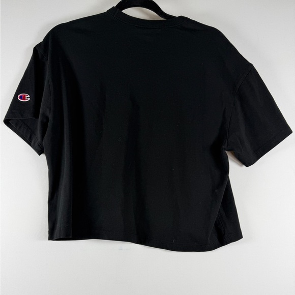 Champion Iconic Cropped Short Sleeve T Shirt - Black XS, M, L & XL - Picture 7 of 15